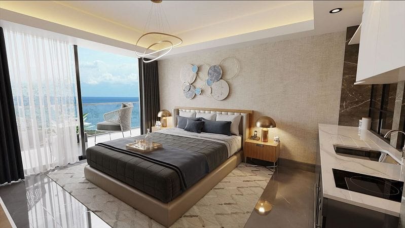 Студия 42 м² с балконом в люкс-проекте всего в 500 метрах от моря! - фото № 4