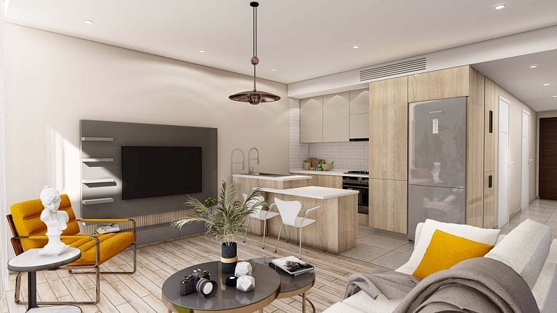 2-комнатные апартаменты 69 м² с садом 12 м² в Татлысу - фото № 6