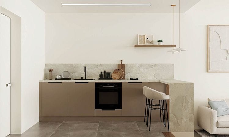 Студия пентхаус 37 м² с террасой на крыше 30 м² в 500 метрах от моря! - фото № 11