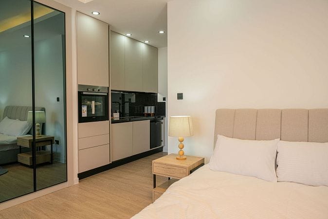 Студия пентхаус 71 м² с террасой на крыше в 400 метрах от моря! - фото № 7