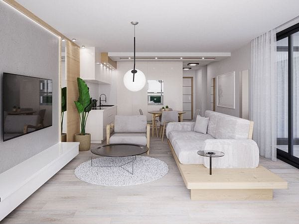 2-комнатные апартаменты 93 м² с двумя террасами и бассейном в 300 метрах от моря! - фото № 3