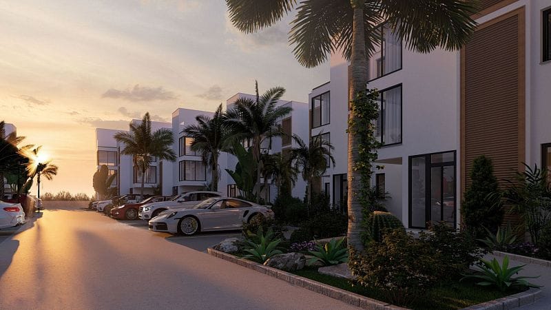 2-комнатные апартаменты 93 м² с двумя террасами и бассейном в 300 метрах от моря! - фото № 24