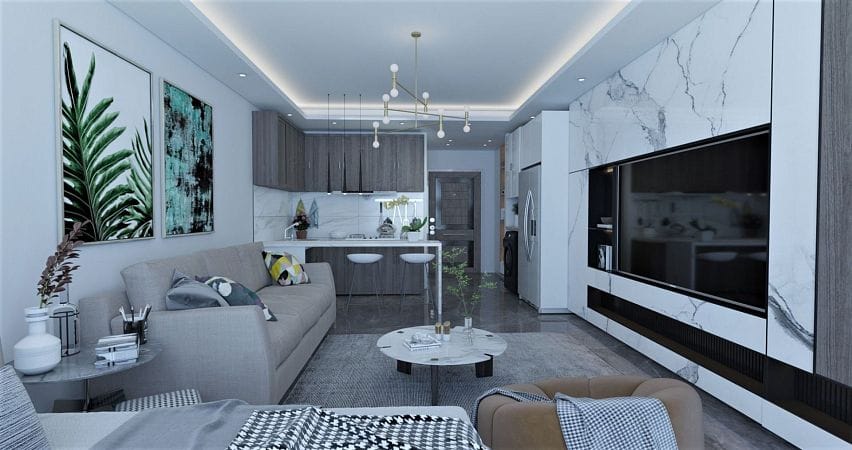 Студия 58 м² с балконом в 800 м от пляжа - фото № 2