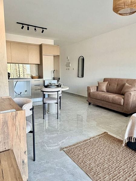 Студия 47 м² с мебелью и техникой и прямым видом на море - фото № 15