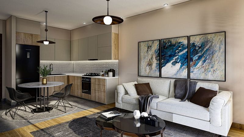 2-комнатные апартаменты 78 м² с террасой 9 м² в курортном комплексе с богатой инфраструктурой - фото № 7