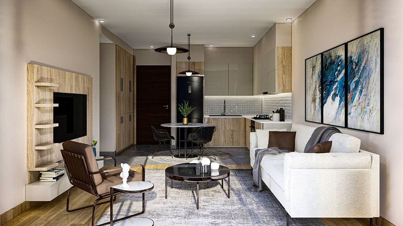 2-комнатные апартаменты 78 м² с террасой 9 м² в курортном комплексе с богатой инфраструктурой - фото № 10