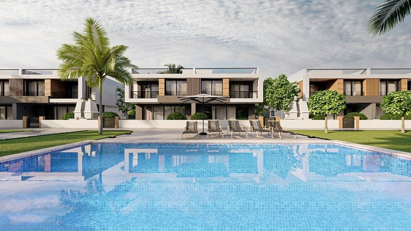 4-комнатная duplex вилла 185 м² с террасой на крыше 88 м² и участком 305 м² в 10 минутах от пляжа  - фото № 1