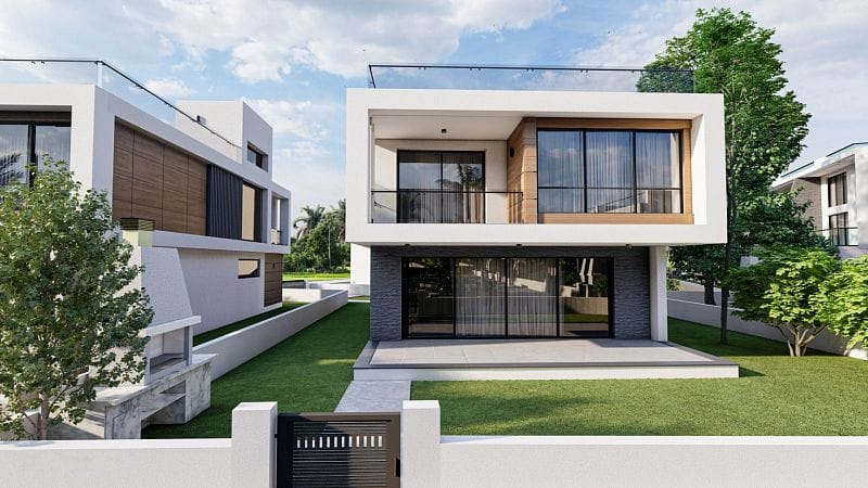 4-комнатная duplex вилла 185 м² с террасой на крыше 88 м² и участком 305 м² в 10 минутах от пляжа  - фото № 2