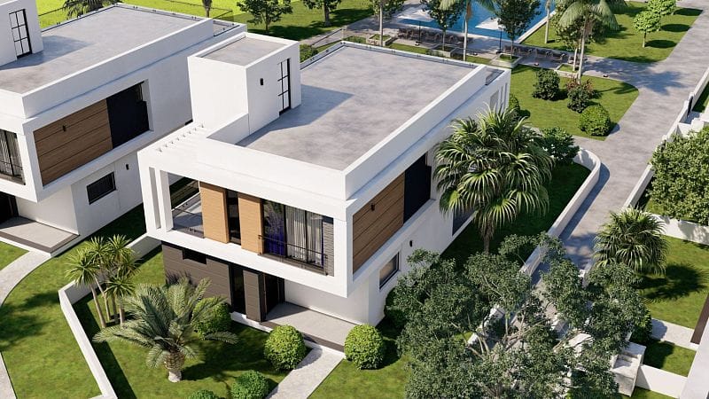 4-комнатная duplex вилла 185 м² с террасой на крыше 88 м² и участком 305 м² в 10 минутах от пляжа  - фото № 4