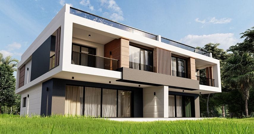 4-комнатная duplex вилла 185 м² с террасой на крыше 88 м² и участком 305 м² в 10 минутах от пляжа  - фото № 7