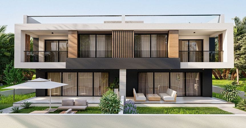 4-комнатная duplex вилла 185 м² с террасой на крыше 88 м² и участком 305 м² в 10 минутах от пляжа  - фото № 9
