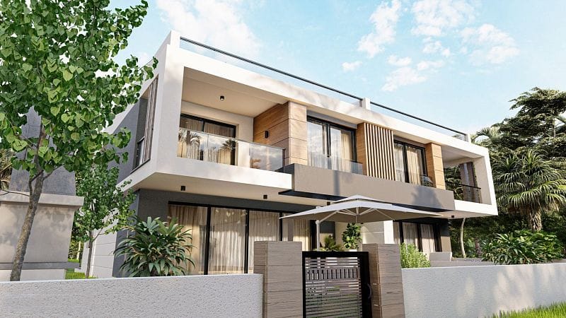 4-комнатная duplex вилла 185 м² с террасой на крыше 88 м² и участком 305 м² в 10 минутах от пляжа  - фото № 10