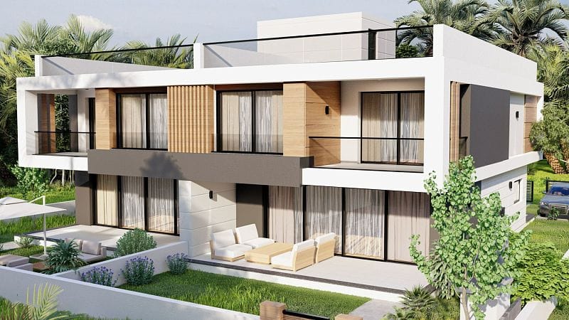 4-комнатная duplex вилла 185 м² с террасой на крыше 88 м² и участком 305 м² в 10 минутах от пляжа  - фото № 11