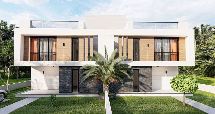 4-комнатная duplex вилла 185 м² с террасой на крыше 88 м² и участком 305 м² в 10 минутах от пляжа  - фото № 12