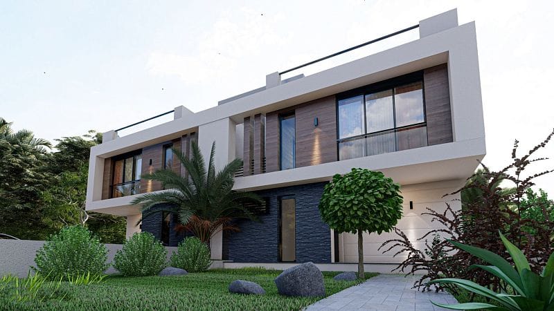 4-комнатная duplex вилла 185 м² с террасой на крыше 88 м² и участком 305 м² в 10 минутах от пляжа  - фото № 17