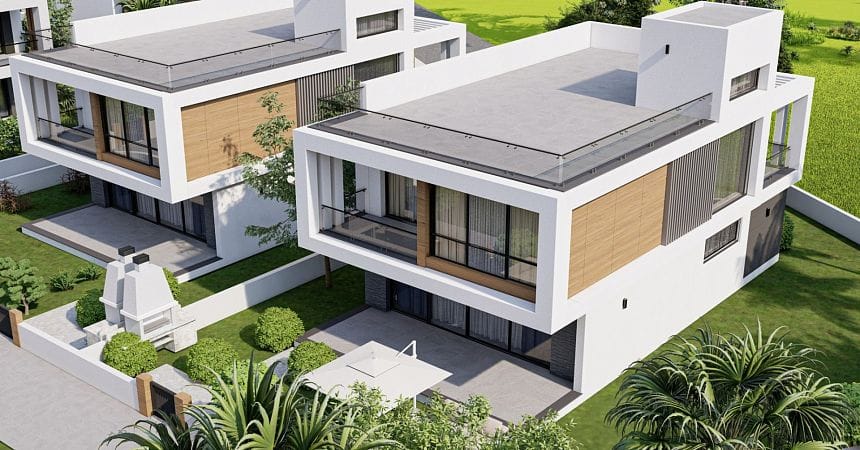 4-комнатная duplex вилла 185 м² с террасой на крыше 88 м² и участком 305 м² в 10 минутах от пляжа  - фото № 26