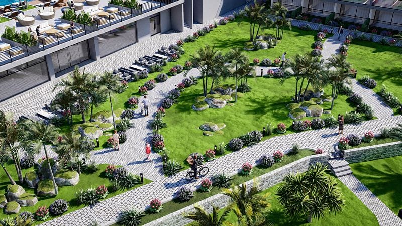 3-комнатные апартаменты 126 м² с терраса на крыше 60 м² в 10 минутах от пляжа - фото № 47