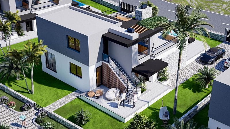 3-комнатные апартаменты 126 м² с терраса на крыше 60 м² в 10 минутах от пляжа - фото № 64