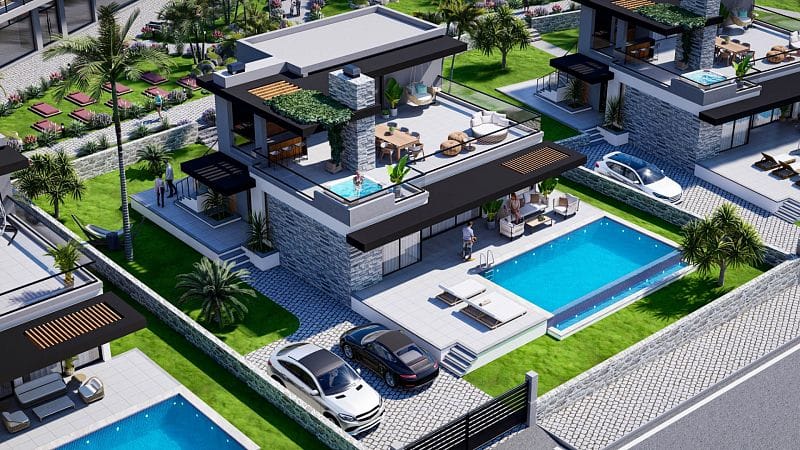 3-комнатные апартаменты 126 м² с терраса на крыше 60 м² в 10 минутах от пляжа - фото № 69